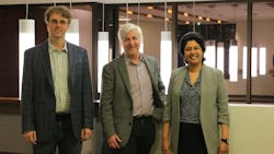 Dan Kaufman with Badge co-founders Dr. Tina Srivastava and Dr. Charles Herder Dan Kaufman with Badge co-founders Dr. Tina Srivastava and Dr. Charles Herder