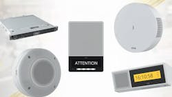 (L-R) AXIS S1228, AXIS D4200-VE, AXIS C1710, AXIS D6210, and AXIS C1720 (L-R) AXIS S1228, AXIS D4200-VE, AXIS C1710, AXIS D6210, and AXIS C1720