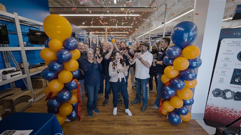 Grand opening festivities at the new Omaha store gave customers a first look at expanded product lines, a modern retail concept, and new shopping conveniences.