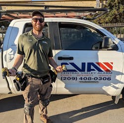 Central Valley Alarm owner Travis Bailey Central Valley Alarm owner Travis Bailey