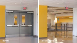 FireGuard Slim before and after installation FireGuard Slim before and after installation