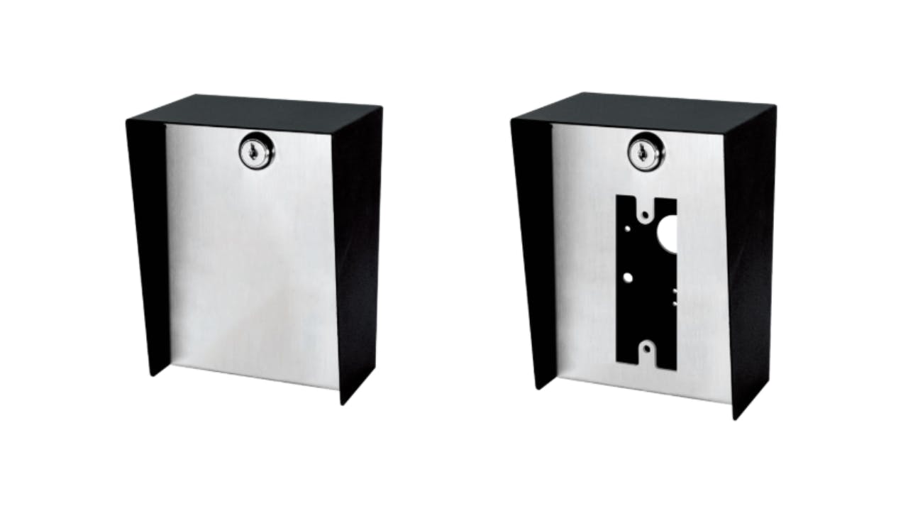 BP-601 no Cutout, Solid Faceplate (L), BP-611 with Slimline Cutout (R)