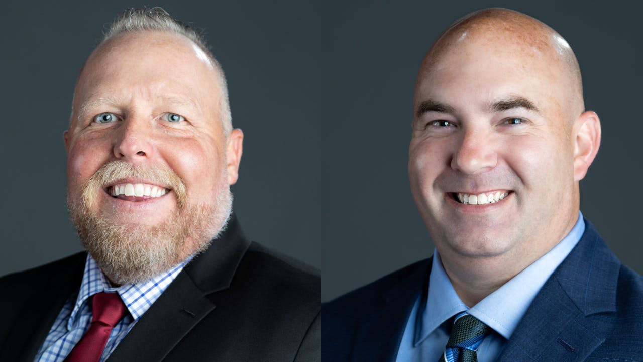 Ethan Hickox, Regional Sales Manager for Northern Texas, DMP (L); Jacob Thomas, Regional Sales Manager for Louisiana and Mississippi, DMP (R)