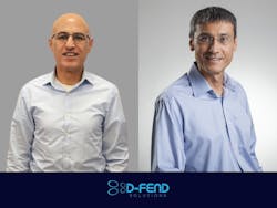 D-Fend Solutions appoints Uri Nisani (L) Vice President, R&D, and Pini Gvili (R) Vice President D-Fend Solutions appoints Uri Nisani (L) Vice President, R&D, and Pini Gvili (R) Vice President