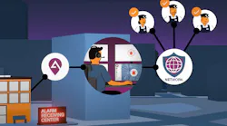 AURA says its platform connects alarm receiving centers to a vetted network of security responders, enabling automated guard dispatch and real-time coordination through its centralized control system.