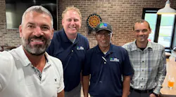 David Vermillion (left) is joined by team members Bob Stout, sales manager; Walter Quinto, senior technician; and Greg Payne, branch manager.