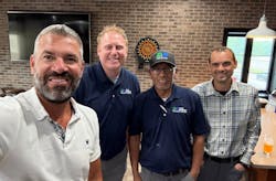 David Vermillion (left) is joined by team members Bob Stout, sales manager; Walter Quinto, senior technician; and Greg Payne, branch manager. David Vermillion (left) is joined by team members Bob Stout, sales manager; Walter Quinto, senior technician; and Greg Payne, branch manager.