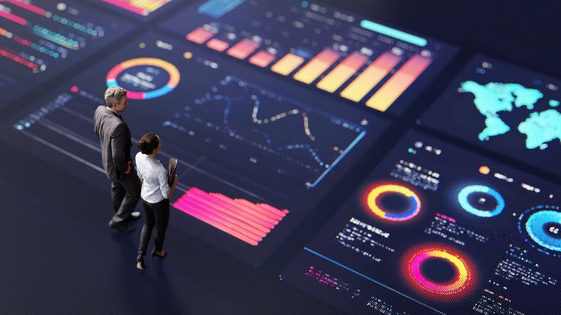 AI edge computing enables real-time threat detection and faster security response by processing video and sensor data at the source, as illustrated by advanced data visualization tools and decision-support platforms.