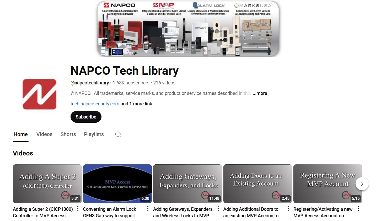 NAPCO Expands Access to Free 24/7 How-To Video Library for Dealers & Techs on YouTube