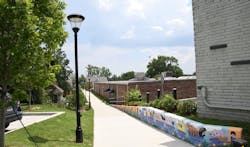 Smart lighting fixtures installed along a public trail in Tucker, Ga., integrate security cameras, video analytics and public WiFi to enhance safety and connectivity. Smart lighting fixtures installed along a public trail in Tucker, Ga., integrate security cameras, video analytics and public WiFi to enhance safety and connectivity.