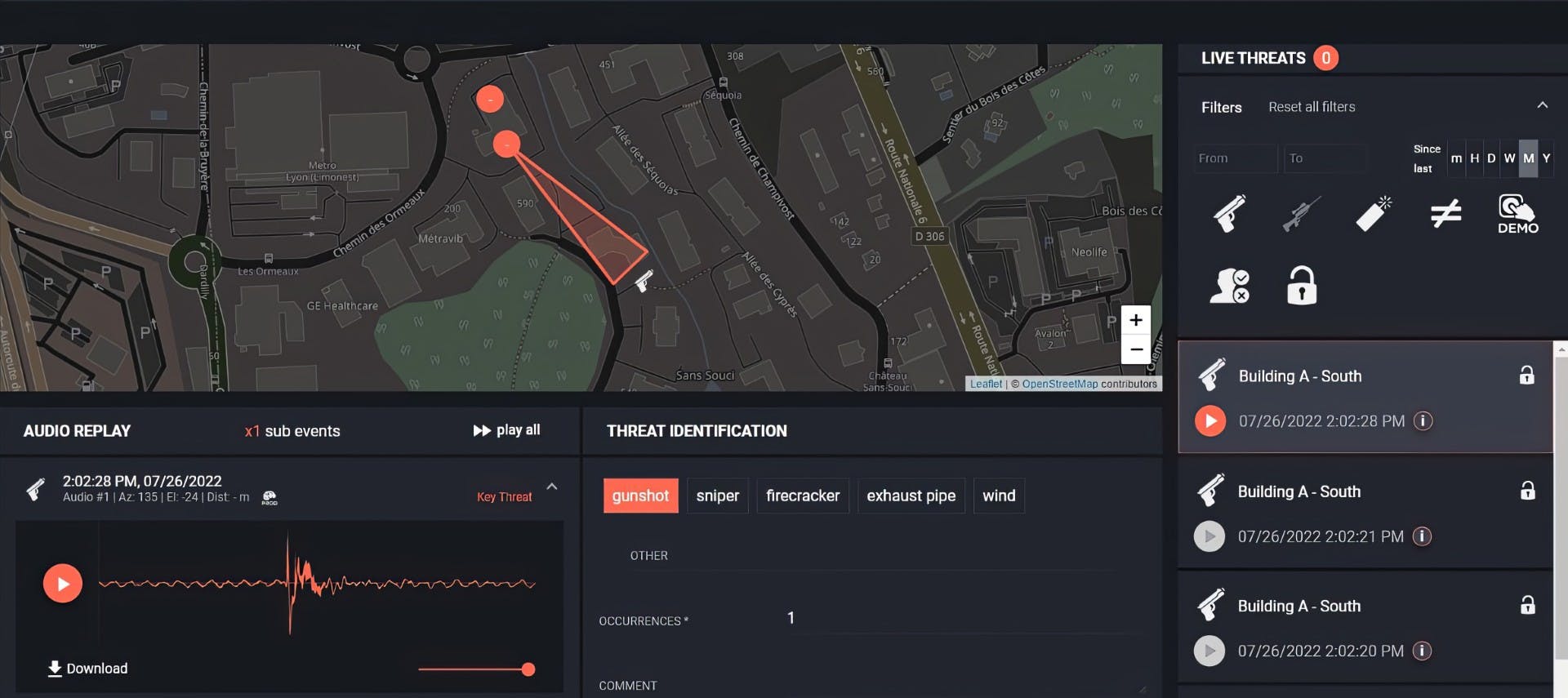 Acoem to Highlight ATD Gunshot Detection Updates, On-Premises Cadence Software at GSX 2025