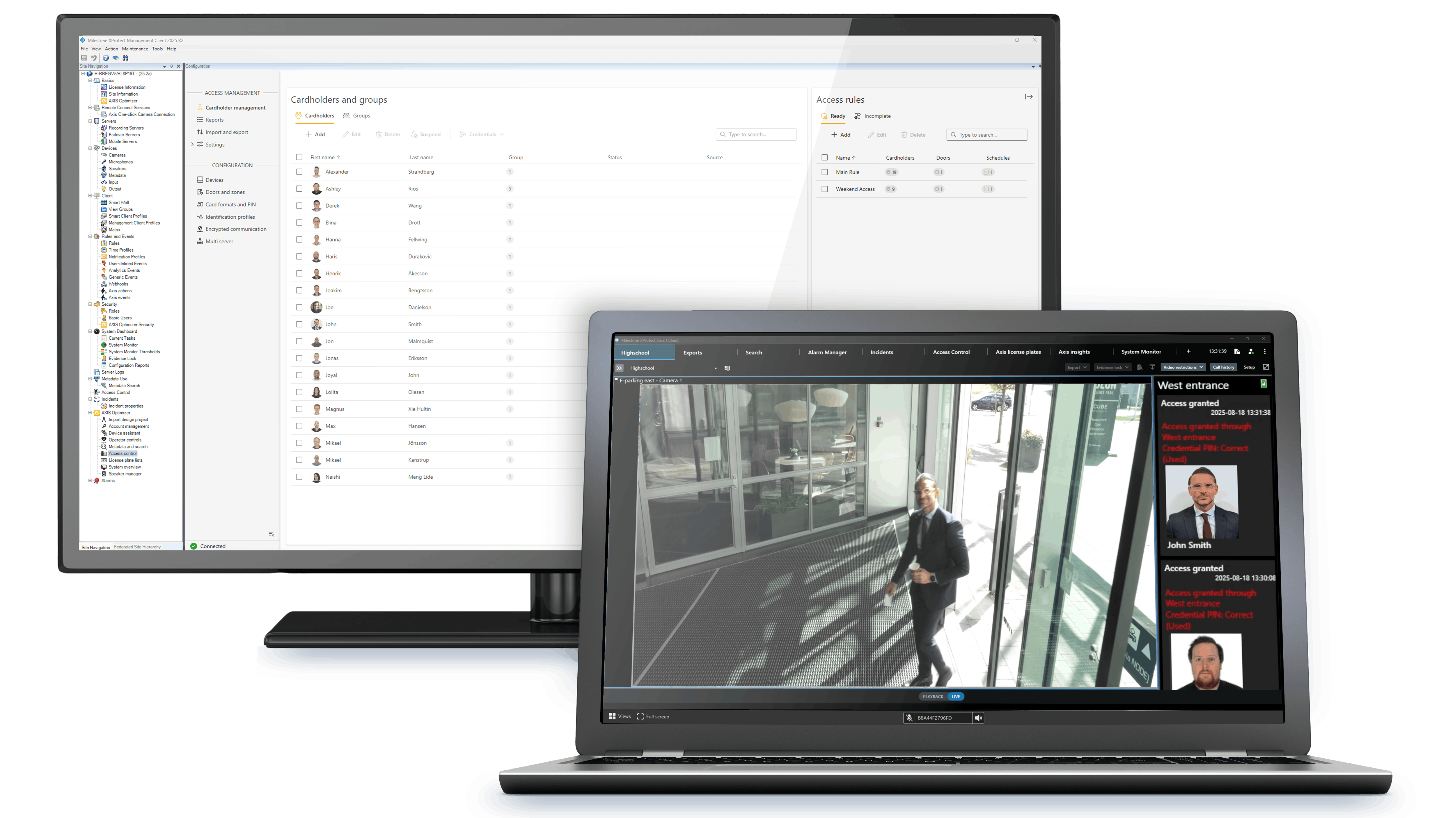 Milestone and Axis Unveil First All-in-One Access Control Integration for XProtect at GSX 2025