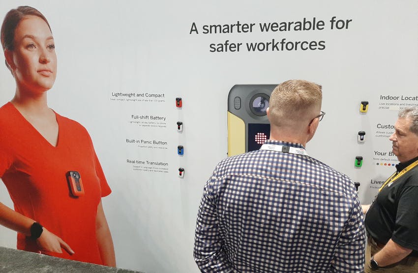 Axon Body Workforce Mini &mdash; a compact, AI-enabled body-worn camera designed to strengthen safety and communication for frontline workers &mdash; is being showcased by Axon at GSX 2025.