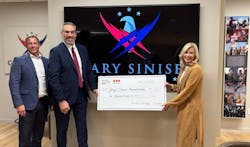 Securitas Technology team members present a donation check to the Gary Sinise Foundation, reflecting attendee engagement generated at the company’s GSX 2025 booth. Securitas Technology team members present a donation check to the Gary Sinise Foundation, reflecting attendee engagement generated at the company’s GSX 2025 booth.