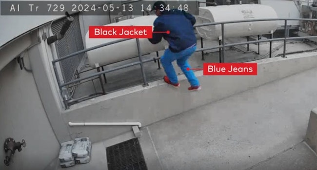 AI Deterrence, enabled by Alarm.com, uses smart video analytics to identify details like clothing and location, enabling ADT systems to issue real-time verbal warnings that help deter intruders.