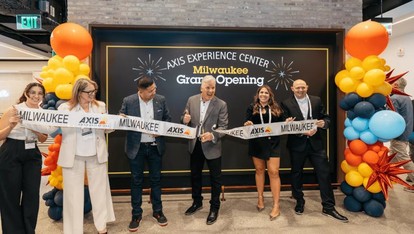 Axis Communications hosted a ribbon-cutting ceremony to celebrate the opening of its new Milwaukee Experience Center, welcoming customers, partners and community members to the 7,800-square-foot space.