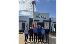 L to R: Joseph Hightower, Pye-Barker COO; Scott Frazier, Pye-Barker Regional Director; Mike McKinney, Co-owner, Alcom and OK-SEE; Taylor McKinney, Co-owner, Alcom and OK-SEE; Jeremy Bates, Pye-Barker VP; Dan Hite, Pye-Barker Regional VP. L to R: Joseph Hightower, Pye-Barker COO; Scott Frazier, Pye-Barker Regional Director; Mike McKinney, Co-owner, Alcom and OK-SEE; Taylor McKinney, Co-owner, Alcom and OK-SEE; Jeremy Bates, Pye-Barker VP; Dan Hite, Pye-Barker Regional VP.