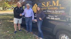 S.E.M. Security Systems and Pye-Barker team members. S.E.M. Security Systems and Pye-Barker team members.