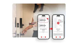 The Kwikset Aura Reach smart lock includes interactive, step-by-step installation guidance through the Kwikset app, allowing homeowners to complete setup using only a screwdriver.
