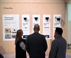 Available in Retinal 4K and four configurations with fields of view ranging from 140° to a full 360°, Ring Elite helps eliminate blind spots and deliver comprehensive visibility across entire properties. Available in Retinal 4K and four configurations with fields of view ranging from 140° to a full 360°, Ring Elite helps eliminate blind spots and deliver comprehensive visibility across entire properties.