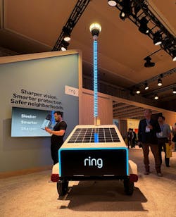 The solar-powered Ring Mobile Security Trailer brings security to construction sites, parking lots, and outdoor event venues. The solar-powered Ring Mobile Security Trailer brings security to construction sites, parking lots, and outdoor event venues.
