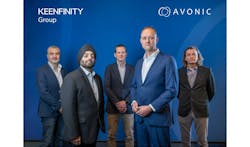 From left to right: Murat Keskinkilinc and Pawandeep Singh (KEENFINITY Group), Martijn van Bodegom (Avonic), as well as Walter Harrewijn (CEO of Avonic) and Lars van den Heuvel (KEENFINITY Group), at the signing ceremony of the acquisition agreement. From left to right: Murat Keskinkilinc and Pawandeep Singh (KEENFINITY Group), Martijn van Bodegom (Avonic), as well as Walter Harrewijn (CEO of Avonic) and Lars van den Heuvel (KEENFINITY Group), at the signing ceremony of the acquisition agreement.