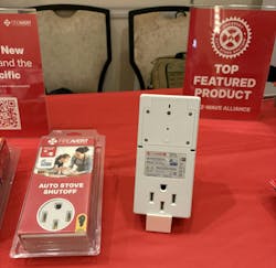 FireAvert, created by firefighter Peter Thorpe of Provo, Utah, plugs into a stove and monitors for the specific sound pattern of smoke alarms, triggering a relay switch to disconnect power and prevent a fire. FireAvert, created by firefighter Peter Thorpe of Provo, Utah, plugs into a stove and monitors for the specific sound pattern of smoke alarms, triggering a relay switch to disconnect power and prevent a fire.