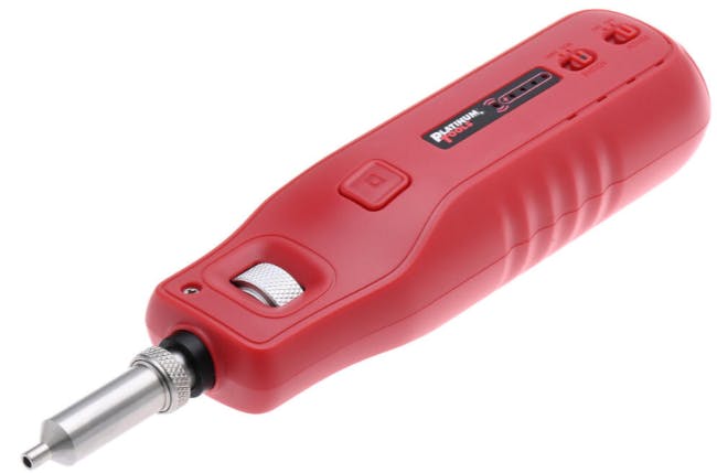 Platinum Tools PT-SCOPE-200 wireless fiber optic inspection scope, designed to support endface inspection and cleanliness verification for fiber optic connectors.