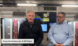 Ryan Kaltenbaugh, left, and Bill Elgin of M.C. Dean speak during a National Security Technician Day livestream from the company’s Tysons, Va., facility, highlighting the role of field technicians across the organization. Ryan Kaltenbaugh, left, and Bill Elgin of M.C. Dean speak during a National Security Technician Day livestream from the company’s Tysons, Va., facility, highlighting the role of field technicians across the organization.
