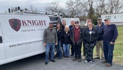 Knight Security Systems and Pye-Barker team members. Knight Security Systems and Pye-Barker team members.