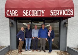 Pictured (L to R): Jeremy Bates, Pye-Barker VP of Business Development; Chris Harr, CARE Co-Owner; Andy Holland, Pye-Barker Regional VP; Ron Clark, CARE; Cindy Ponder, Pye-Barker Regional Director Pictured (L to R): Jeremy Bates, Pye-Barker VP of Business Development; Chris Harr, CARE Co-Owner; Andy Holland, Pye-Barker Regional VP; Ron Clark, CARE; Cindy Ponder, Pye-Barker Regional Director