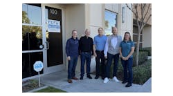 (L to R:) Jeremy Bates, Pye-Barker SVP of Business Development; Chuck White, ASCI Security Co-Owner; Gregg Miller, ASCI Security Co-Owner; Jason Uhrich, Pye-Barker Regional VP; Dawnielle Sherwood, Pye-Barker Regional Director. (L to R:) Jeremy Bates, Pye-Barker SVP of Business Development; Chuck White, ASCI Security Co-Owner; Gregg Miller, ASCI Security Co-Owner; Jason Uhrich, Pye-Barker Regional VP; Dawnielle Sherwood, Pye-Barker Regional Director.