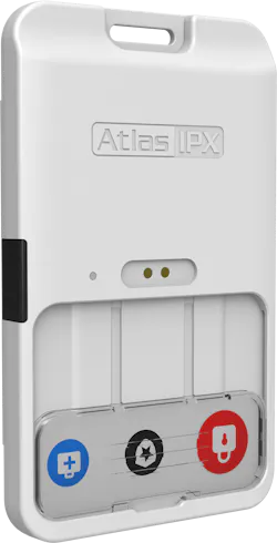 AtlasIED’s AIX RapidAlert wearable badges and supporting gateways on display at ISC West 2026, demonstrating a discreet, cloud-connected system for emergency assistance and real-time location awareness. AtlasIED’s AIX RapidAlert wearable badges and supporting gateways on display at ISC West 2026, demonstrating a discreet, cloud-connected system for emergency assistance and real-time location awareness.