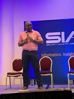 Frank Dawson, director of Operations, Corporate Security, Southern Company, deilvers his Keynote presentation at SIA's Protecting Utilities Lunch. Frank Dawson, director of Operations, Corporate Security, Southern Company, deilvers his Keynote presentation at SIA's Protecting Utilities Lunch.
