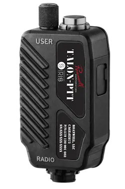 TALON-PTT device designed to deliver clear voice communication in high-noise operational environments using AI-driven signal processing. TALON-PTT device designed to deliver clear voice communication in high-noise operational environments using AI-driven signal processing.