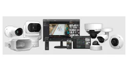 Hanwha Vision’s BLAZE VMS interface showcasing AI-powered search and multi-site video management capabilities.