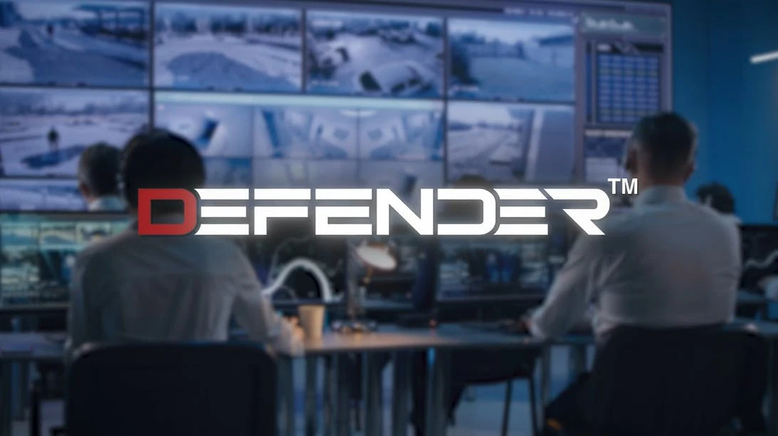 A security designer uses Design Studio within DEFENDER to convert a floor plan image into a fully annotated device layout with coverage visualization.