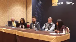 From left: Jordan Hill of HiveWatch, Thru Shivakumar of Cohesion, Jeffrey Groom of Acre Security, Jason Veiock of Bearing and Sarah Rodrigues of Acre Security. The panel focused on how purpose-built AI is being applied in real-world security operations to turn complex data into actionable insight and drive more proactive response. From left: Jordan Hill of HiveWatch, Thru Shivakumar of Cohesion, Jeffrey Groom of Acre Security, Jason Veiock of Bearing and Sarah Rodrigues of Acre Security. The panel focused on how purpose-built AI is being applied in real-world security operations to turn complex data into actionable insight and drive more proactive response.