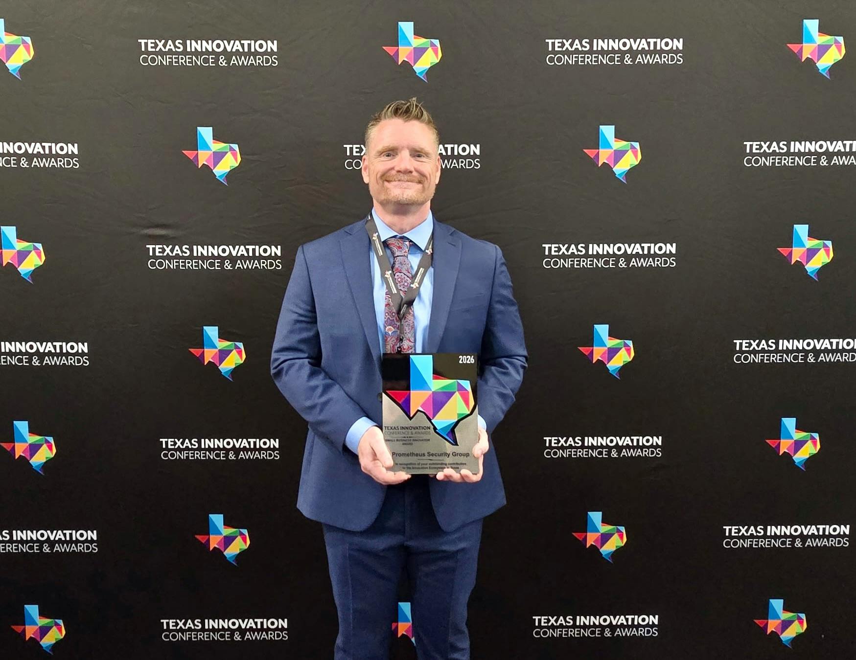 Jeremy Freeze-Skret, vice president of engineering at Prometheus Security Group Global, was recognized by Texas Christian University as a Small Business Innovator at the Texas Innovation Awards for work tied to the company&rsquo;s Scene Authentication technology.