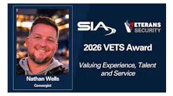 Nathan Wells will receive SIA’s first-ever VETS Award for his leadership supporting veterans in the security industry. Nathan Wells will receive SIA’s first-ever VETS Award for his leadership supporting veterans in the security industry.