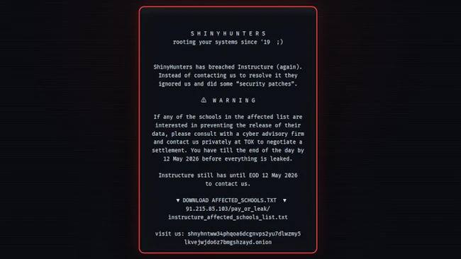 Many Canvas users in the U.S. and internationally were met with this message on May 7.
