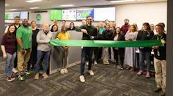 Executives and employees from Alert 360 participate in a ribbon-cutting ceremony for the company’s new alarm and video monitoring center at its Tulsa headquarters. Executives and employees from Alert 360 participate in a ribbon-cutting ceremony for the company’s new alarm and video monitoring center at its Tulsa headquarters.