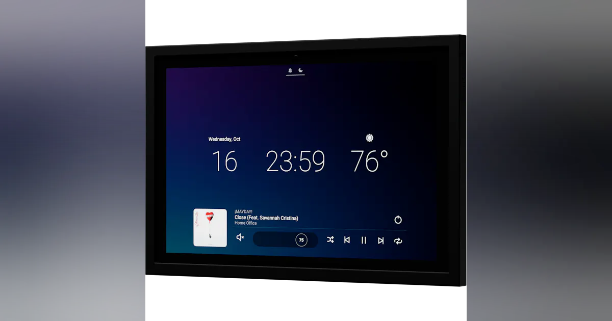 ADI Introduces Next-Generation Control4 T5 In-Wall Touchscreen ...