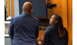 Ebony Parker, right, speaks with her attorney, Curtis M. Rogers, during pretrial motions for her trial on felony child neglect charges at the Newport News Circuit Court in Newport News, May 18, 2026. Ebony Parker, right, speaks with her attorney, Curtis M. Rogers, during pretrial motions for her trial on felony child neglect charges at the Newport News Circuit Court in Newport News, May 18, 2026.