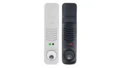 Camden Door Controls’ new CX-DA800 Series Exit Alarms and CX-DA810 Series Door Prop Alarms are designed for mechanically secured doors with audible and visual alert capabilities. Camden Door Controls’ new CX-DA800 Series Exit Alarms and CX-DA810 Series Door Prop Alarms are designed for mechanically secured doors with audible and visual alert capabilities.