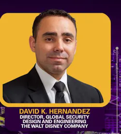 David K. Hernandez, director of global security design and engineering at The Walt Disney Company, will deliver the afternoon keynote at Perimeter PREVENT 2026 on June 24 in Washington, D.C. David K. Hernandez, director of global security design and engineering at The Walt Disney Company, will deliver the afternoon keynote at Perimeter PREVENT 2026 on June 24 in Washington, D.C.