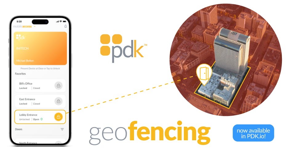 ProdataKey&rsquo;s new Geofencing feature in PDK.io allows mobile credentials to function only within designated geographic boundaries.