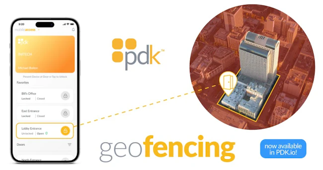 ProdataKey&rsquo;s new Geofencing feature in PDK.io allows mobile credentials to function only within designated geographic boundaries.