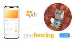 ProdataKey’s new Geofencing feature in PDK.io allows mobile credentials to function only within designated geographic boundaries. ProdataKey’s new Geofencing feature in PDK.io allows mobile credentials to function only within designated geographic boundaries.