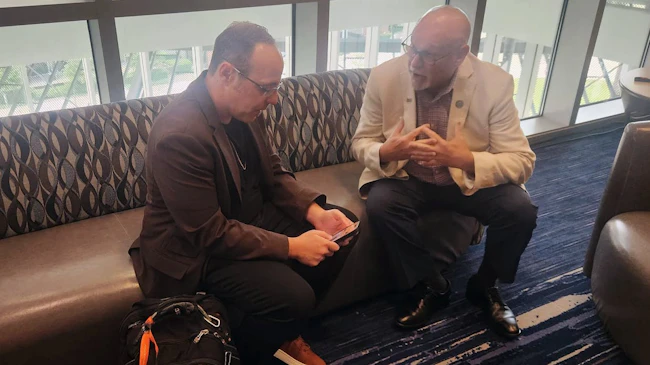 Live at ESX 2026, ESA board member Kirk MacDowell (right) explained the significance of the associations newly announced Industry performance Index, set to debut in July.